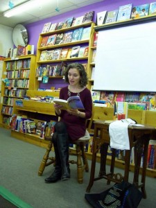 Caroline reading at Women & Children First bookstore